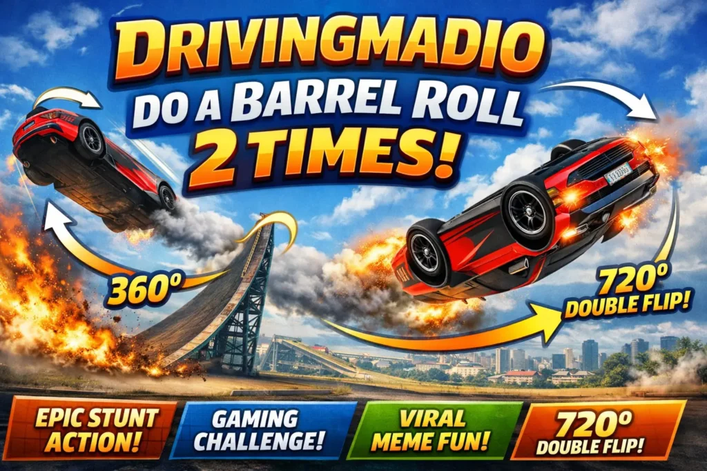 drivingmadio do a barrel roll 2 times
