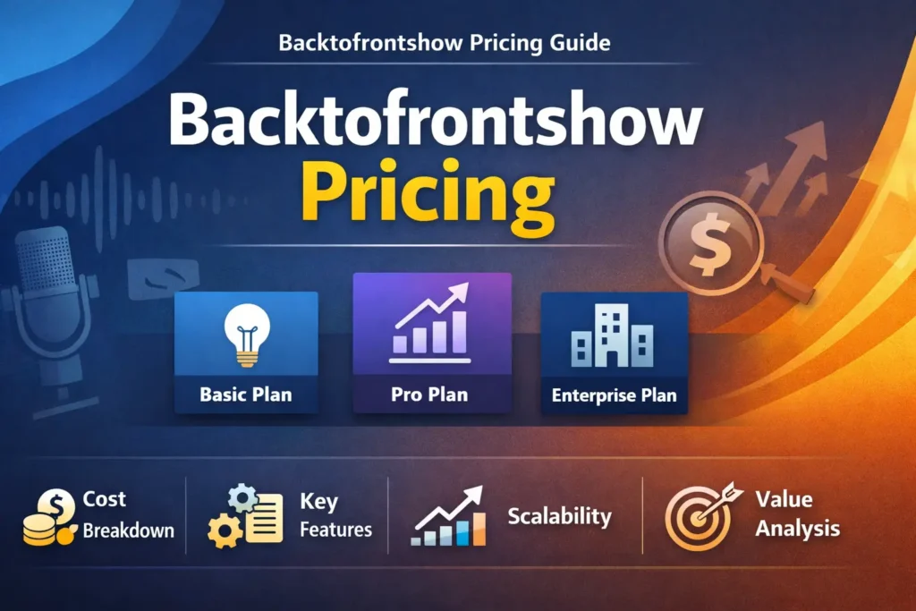 backtofrontshow pricing