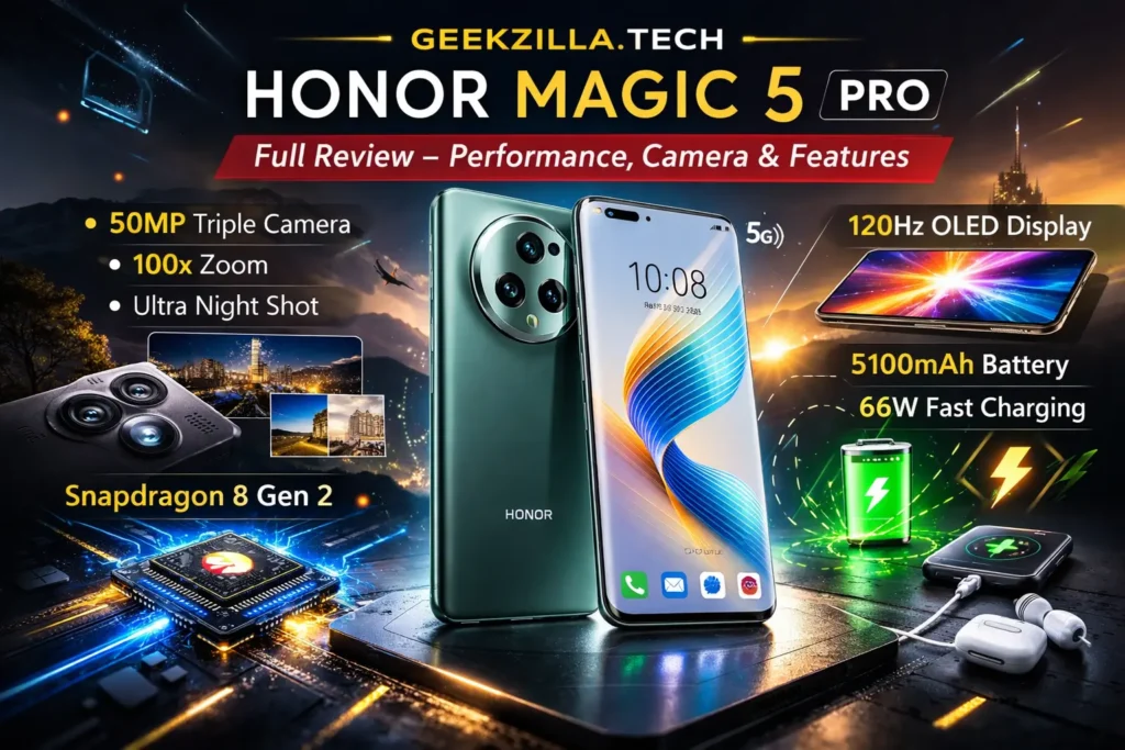 Geekzilla.tech Honor Magic 5 Pro: Complete Review & Features geekzilla.tech honor magic 5 pro