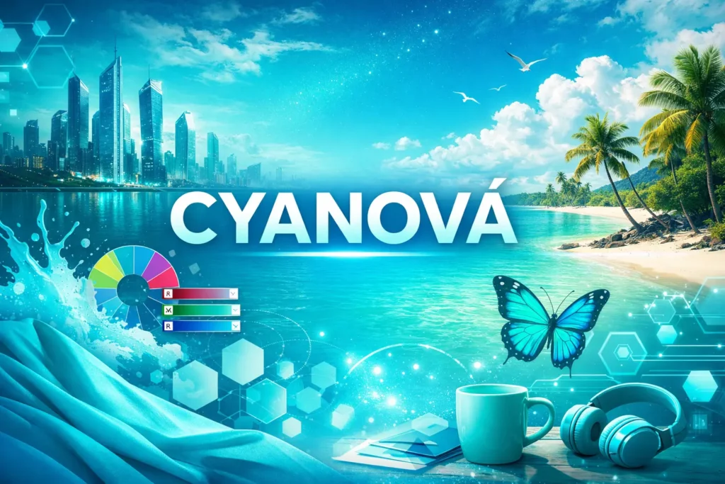 cyanová
